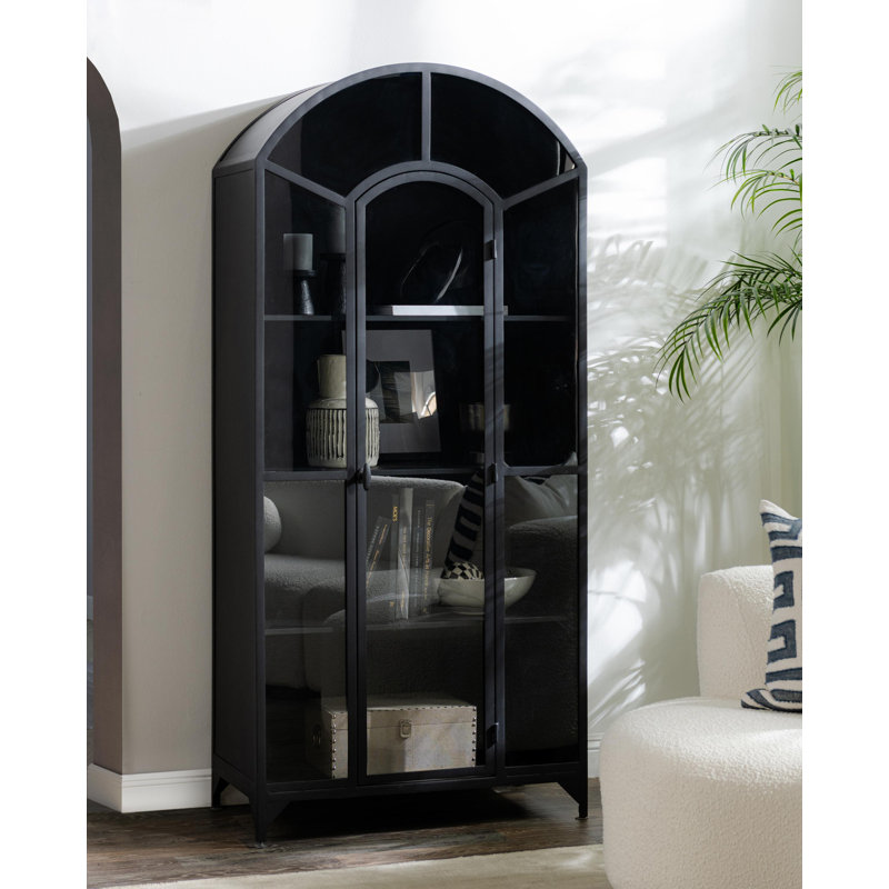 Classic Home Lillo Metal Curio Cabinet | Wayfair